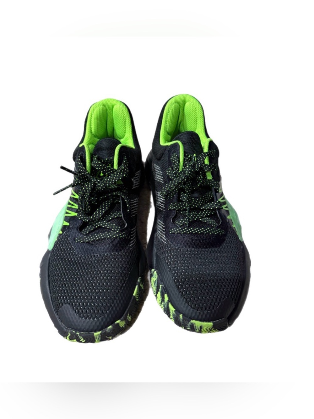 Black and Neon Green Adidas Marvel x D.O.N. "Stealth Spider-Man" sneakers